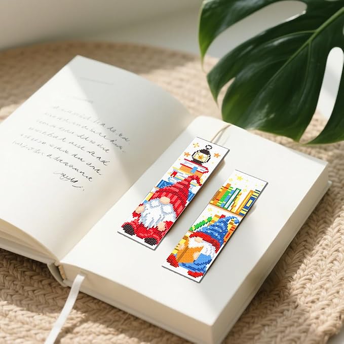 FREEBLOSS 6 Set Cross Stitch Bookmark Kit 11 CT Stamped Cross Stitch Kit DIY - Image 6
