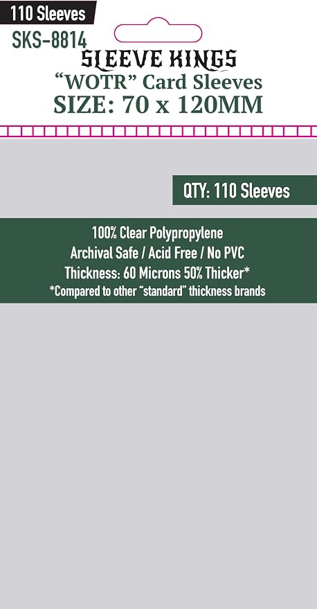 Sleeve Kings Standard Card Sleeves – 110 Count, Large Size, Compatible by SleeveKings