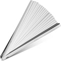 Hotop 20 Blades Steel Feeler Gauge Tapered Feeler Gauge Set Stainless Steel Dual Marked Metric and Imperial Measuring Tool for Measuring Gap Thickness or Width(0.05-1.00 mm)