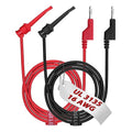 16 Gauge 2pcs/3.3Ft 4MM Banana Plug to Test Hook Clips UL3135, Heavy Duty Silicone Test Leads Set Jumper Wires Kit for Testing - EDGELEC