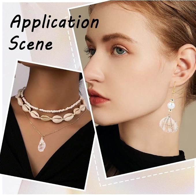 SUNNYCLUE 1 Box 20Pcs 10 Styles Seashell Charms Bulk Sea Shell Charms Large - Image 5