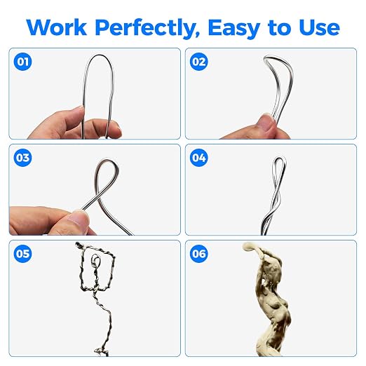 55FT 9 Gauge Bendable and Strong Craft Wire, Flexible Aluminum Armature Wire - Image 4