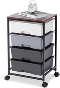 SYKIARIOL Utility Cart with 4 Drawers, Rolling Storage Cart with Drawers by SYKIARIOL