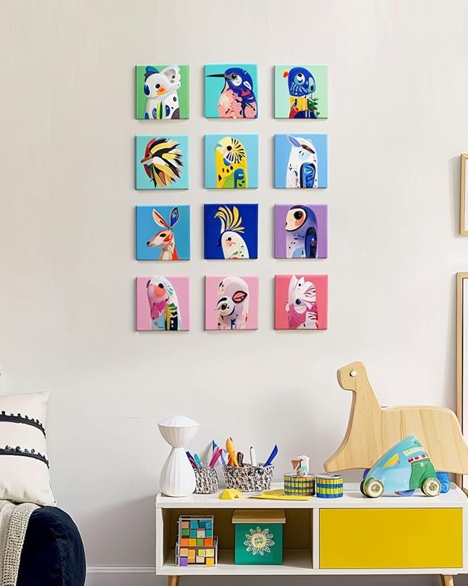 100 Pack 4x4 Inch Mini Canvas Boards - Image 7