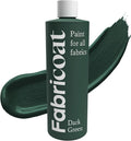 Fabricoat Dark Green Fabric Upholstery Paint & Dye | 250ml / 8.5 fl oz | Dark by Fabricoat