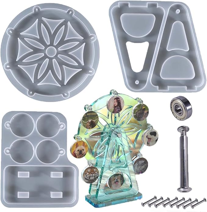 Ferris Wheel Resin Mold Set by ESEDAGESiliconeMold