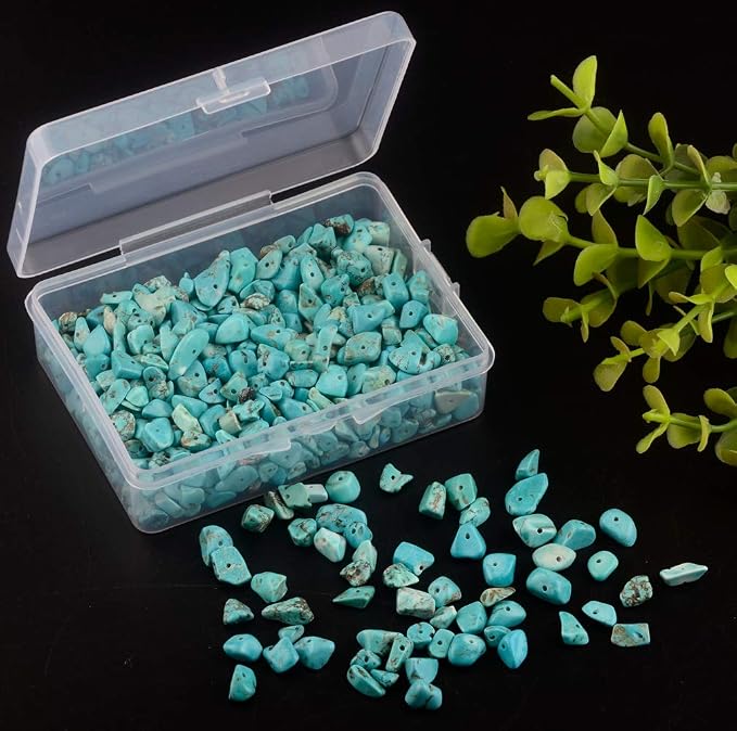 Chip Stone Beads Turquoise 5-8mm About 400 Pieces Irregular Gemstones Healing - Image 3