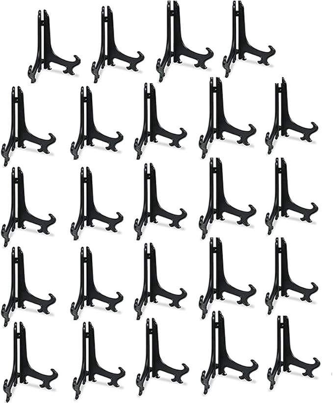 Artliving 3 Inch Acrylic Card Display Stands, Small Plastic Easels and by Artliving