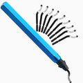 Deburring Tool with 10 High-Speed Steel Blades – Ideal for 3D Printing, Metal, Resin, Copper, Plastic, PVC Pipes, Aluminum, and Wood – Precision Burr Remover with Ergonomic Handle