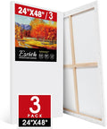 ESRICH Long Canvas for Painting 24x48 Inch, Primed Acid-Free Cotton Rectangular by ESRICH
