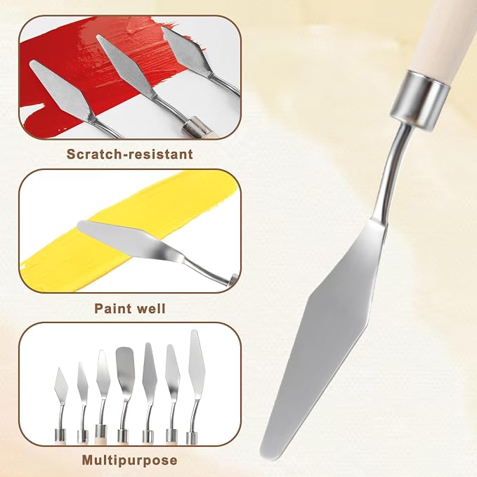 15Pcs Pallet Knife for Acrylic Paint Stainless Steel Painting Knives Set | - Image 4