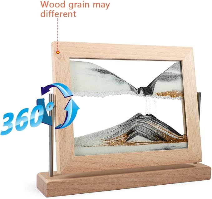 Bochino Moving Sand Art Picture Dynamic Sand Picture 3D Sand Art Frame - Image 4