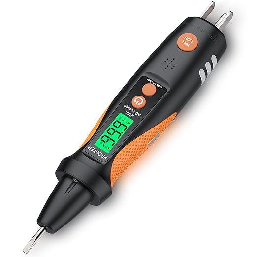 Proster 2in1 Electrical Tester Kit - AC Non Contact Voltage Tester with GFCI Socket Tester, Non Contact Sensitivity 13-300V AC and 50-60Hz