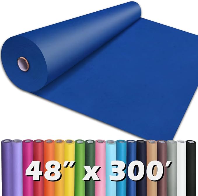 PerkHomy Blue Kraft Paper Roll 48" x 3 by PerkHomy