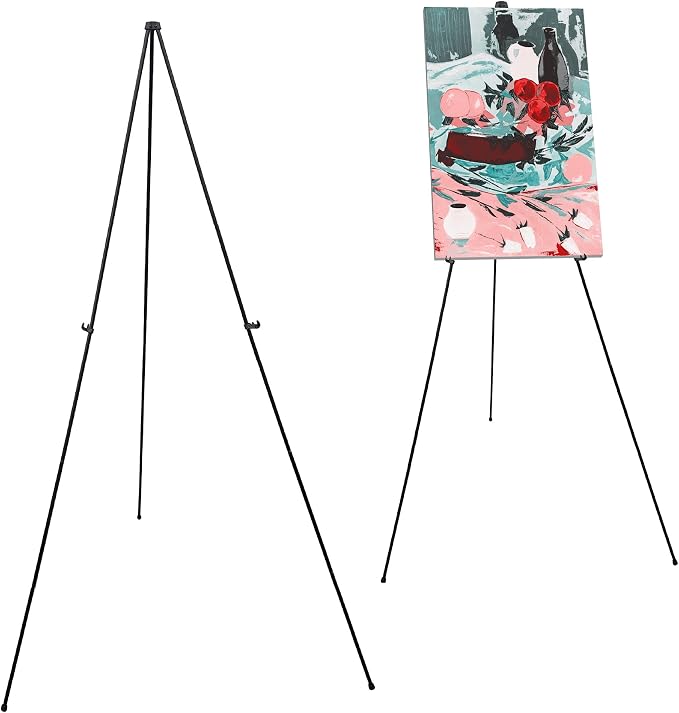 Audio-Visual Direct Lightweight Steel Telescoping Art Display Easel, Collapsible by Audio-VisualDirect