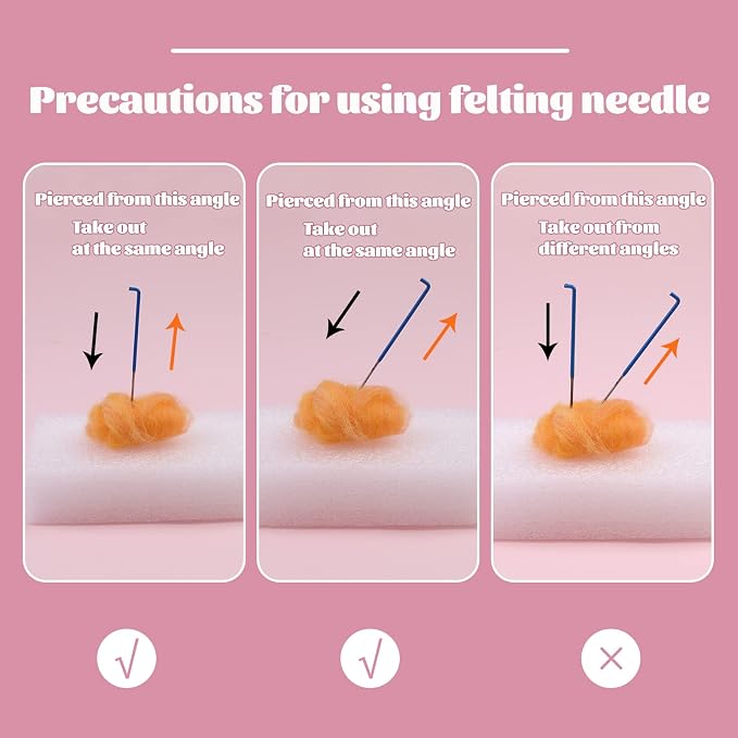 18 Pieces Wool Felting Needles 6 Colors Needle Felting Tools Wool Triangular - Image 3