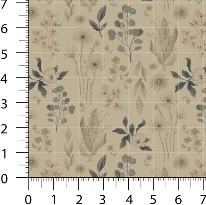Patchwork Fabric Panel 100x155 cm, 100% Cotton Satin, 6 Coordinated Vintage - Image 5