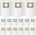 15-Pack 5-8 Gallon Bags replace for Shopvac, Type E 90661 9066133, Type H 90671 9067133.Disposable Wet Dry Vacuum Collection Bags, white