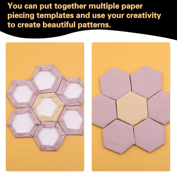 Veroave Quilting Templates, Hexagon Paper Piecing - Image 6