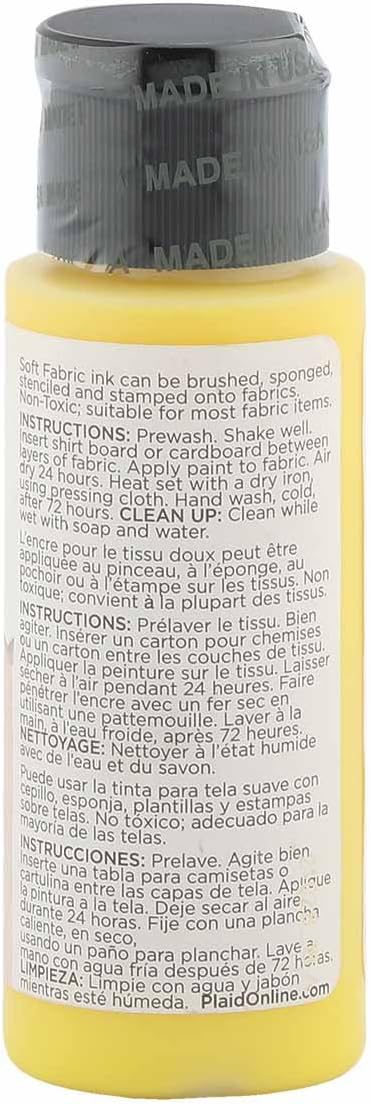 Fabric Creations Fabric Ink in Assorted Colors, Real Yellow - Image 3