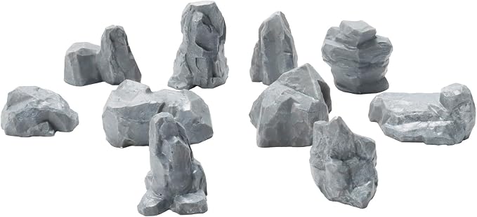 Warmtree 10 Pcs Diorama Rocks Fake Rock Miniature Stone Rock Statue by Warmtree