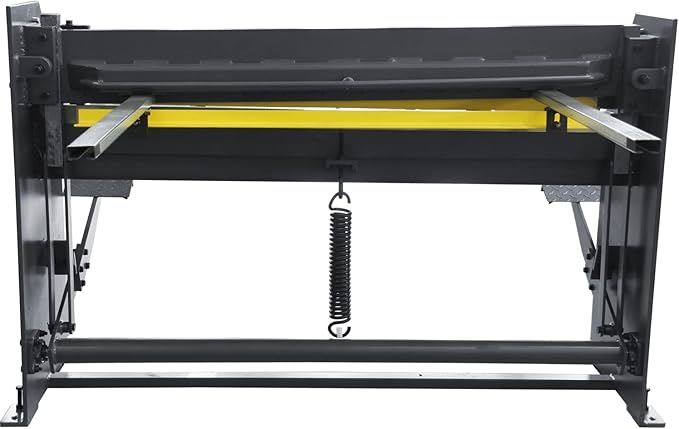 KAKA INDUSTRIAL Stomp Sheet Metal Shearing Machine, 51 inch 16 Gauge Mild Steel Steel-Welded Industrial Stomp Shear Spring Clamp and Back Gauge Q01-5216B