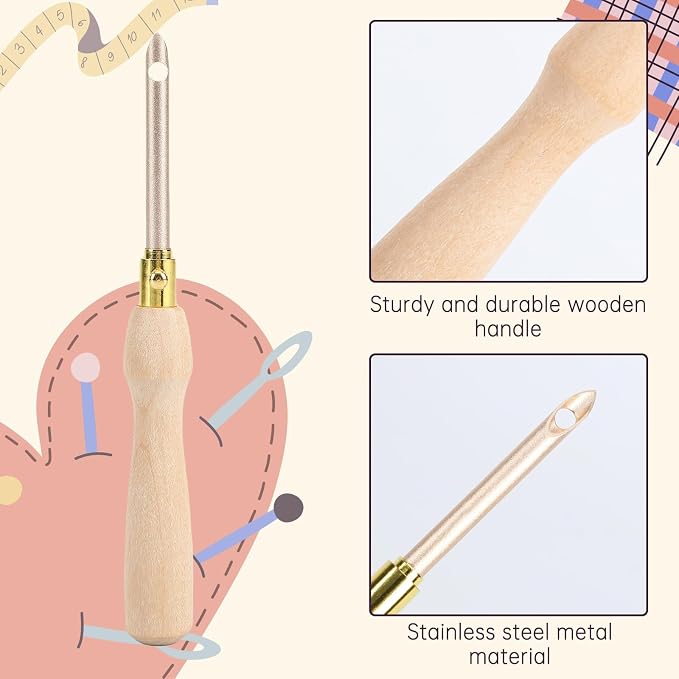 AUGSUN 13Pcs Punch Needle Kit, Punch Needle Tool Adjustable Punch Needle - Image 3