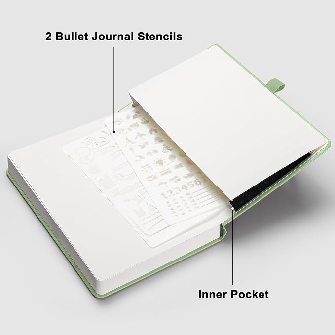 RETTACY Blank Journal Notebook, 192 Pages, A5 Medium Size | Leather Hardcover - Image 7