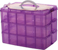 Sooyee 3-Tier Bead Organizer, Stackable Craft Storage Containers by Sooyee