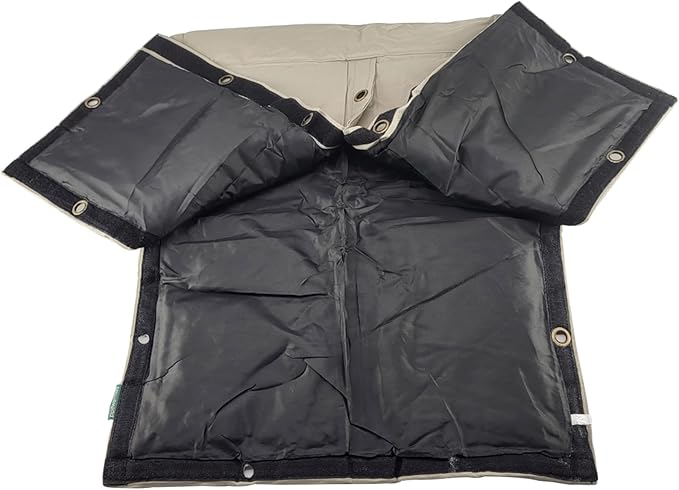 The Original Pipe Insulation Cover (5˚F) Winter Pipe Insulation (UV-Coated),Pump Cover, Sprinkler Irrigation Valve Cover, Backflow Preventer Freeze Protection (25W X 36H 4-Way)