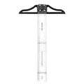 Pacific Arc 30 Inch T Square, Traditional Acrylic Graduated in Inch and Metric, Detachable Head