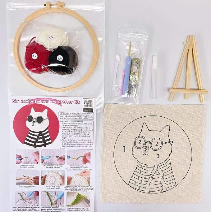 CELCRAFTIQUE Punch Needle Kits for Adults Beginner, Tool - Image 8