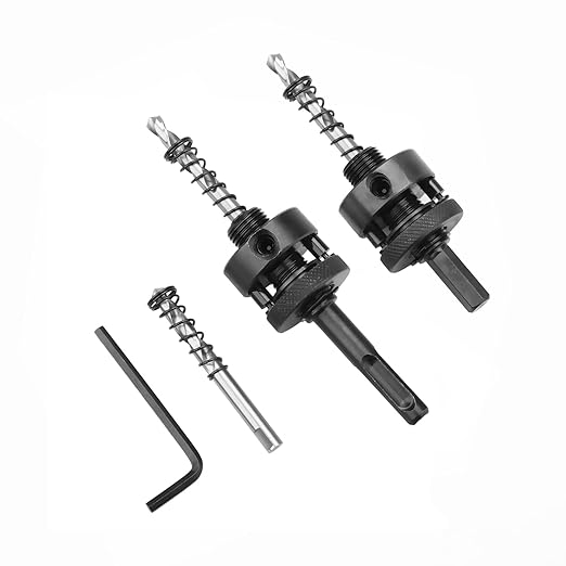 10-1/4 inch / 260mm Hole Saw with SDS Plus Arbor and Hex Shank Arbor,HSS Bi-Metal Hole Drilling Cutter for Wood Boards Plastic and Thin Metal (10-1/4 inch / 260mm)
