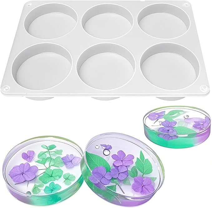 6-Cavity Deep Round Coaster Silicone Molds - Image 7