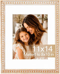 Solid Wood 11x14 Picture Frame Beaded Frame by QOTIB