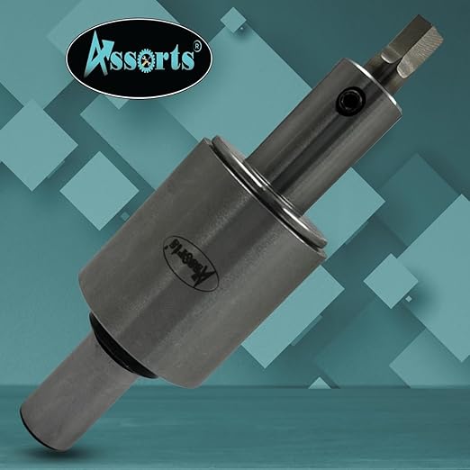 ASSORTS Precision Rotary Broach with 3/4" (19.05 mm) Shank & 7-Piece HSS Hex Punch Set – Ideal for CNC, Lathe, Milling & Drilling Machines