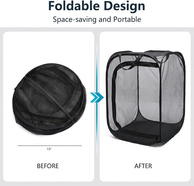 Mesh Plant Protection Enclosure, Portable Collapsible Garden Grow Cage - Image 5