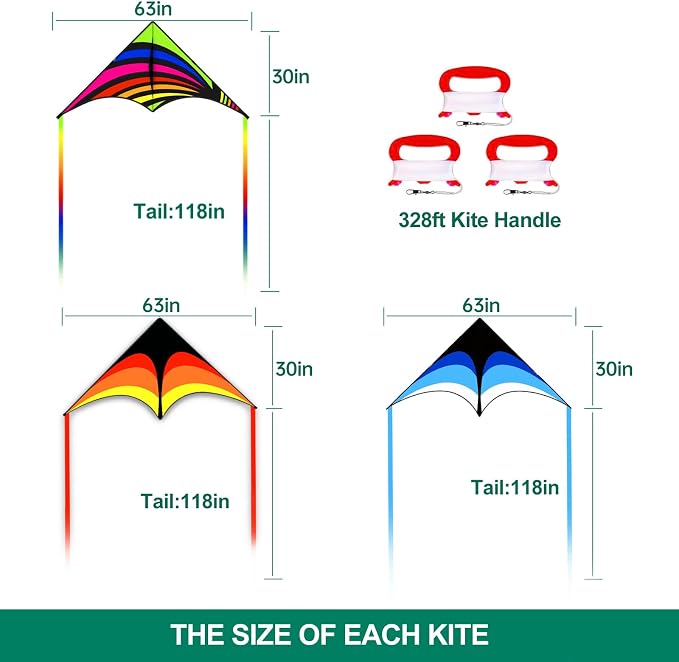 Mint's Colorful Life Delta Kite - Image 4