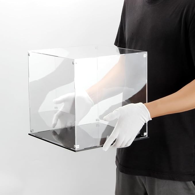 11 Inch Acrylic Display Case for Collectibles, Cube Acrylic Box for - Image 5