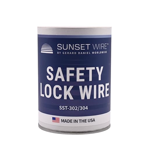 Safety Lock Wire - T302/304 Stainless Steel Safety Wire for Aviation, Automotive, Industrial Use - 1lb Dispenser Can - Made in USA (0.041 in)