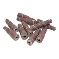 Benchmark Abrasives Aluminum Oxide Tapered Sanding Cartridge Rolls for Blending Deburring Polishing Sanding Metals, Rotary Sander - Drill & Die Grinder Abrasives (10 Pack)(3/8" x 1-1/2", 120 Grit)