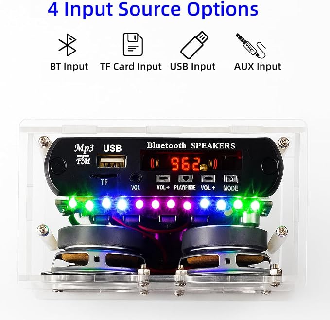 DIY Stereo Speaker Soldering Practice kit- BT, USB Player &FM Receiver- - Image 3