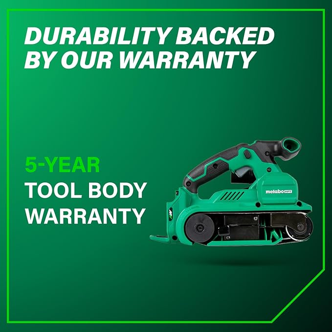 Metabo HPT 36V MultiVolt Cordless Brushless 3" x 21" Belt Sander, Power Sander Kit, Variable Speed, Auto Mode, Compatible with 18V/36V Metabo HPT Battery or AC Adapter, Tool Body Only, SB3608DAQ4