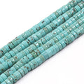 150Pcs 4×2mm Natural Turquoise Spacer Stone Beads by Nitopupu