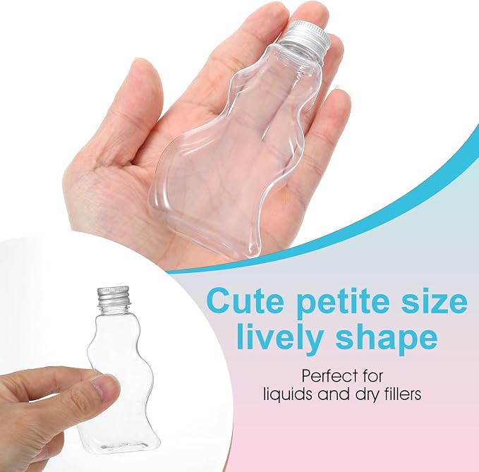 Pafeooui 45 Pack 2.5 Oz Plastic Sand Art Bottles - Image 4