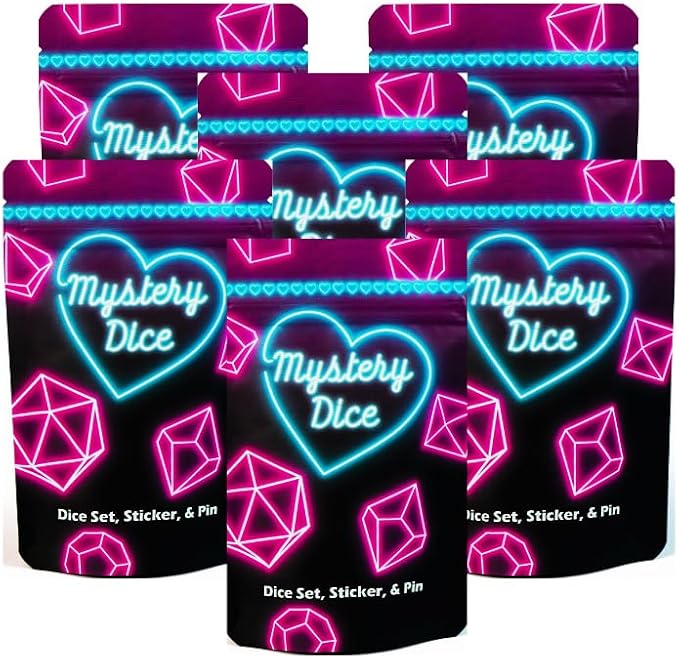 1985 Games Mystery Sweetheart Love Dice, Wide Range of Patterns, RPG Dice - Image 7