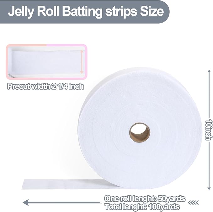 2 Roll Jelly Batting Roll Strips - Image 2