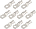 10pcs 2 AWG-5/16(M8) Tinned Copper Ring Terminals Battery Lugs, Heavy Duty Wire Lugs, Battery Cable Connectors