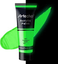Artecho Green Glow in the Dark Acrylic Paint Set, 120ml / 4.05oz | Non-Toxic by Artecho