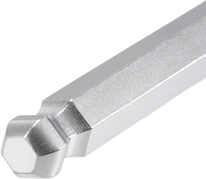 TOP-VIGOR 1Pc 12mm Ball End Hex Key Wrench, L Shaped Long Arm Allen Wrench for Household DIY, Professional Machine Repairing, CR-V